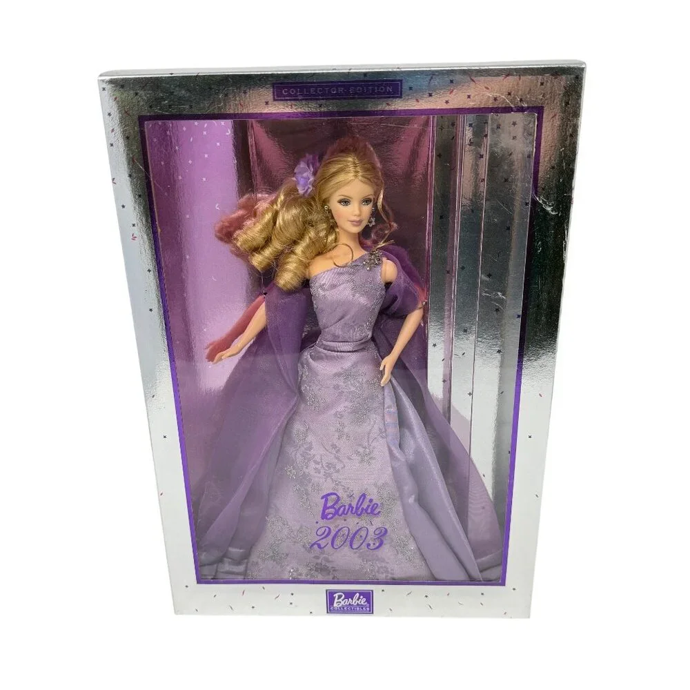 Vtg 2003 Blonde Barbie Collector B0144 NRFB Lavender Gown‎ Limited Edition Doll